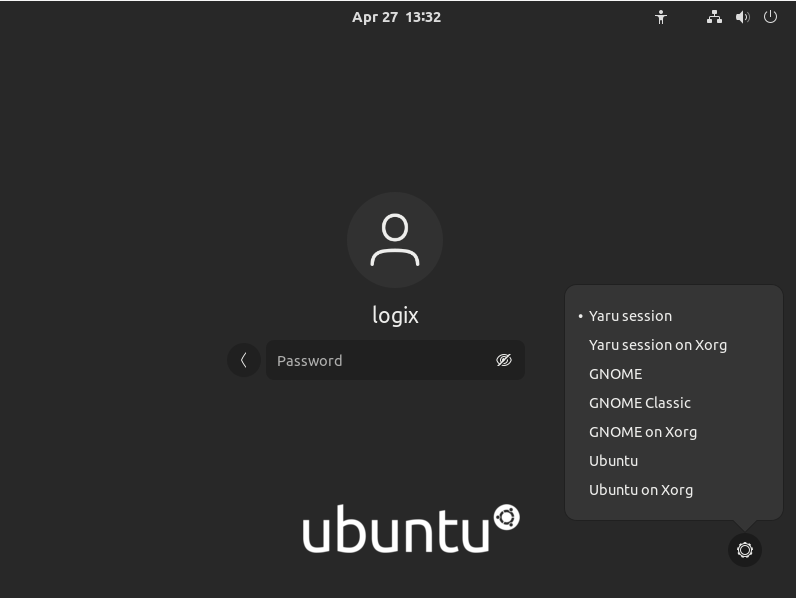 yaru session ubuntu 21.04