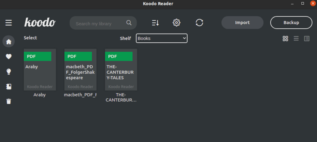 dark mode enabled - Koodo Reader: e-book reader