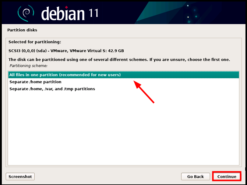 debian 11 partitioning scheme - How to Install Debian 11 KDE Plasma Edition