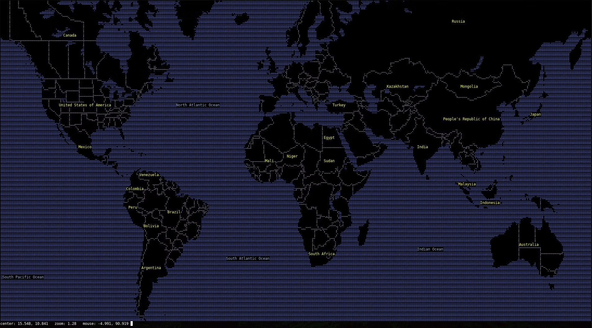 01 16 - MapSCII - maps in Linux terminal