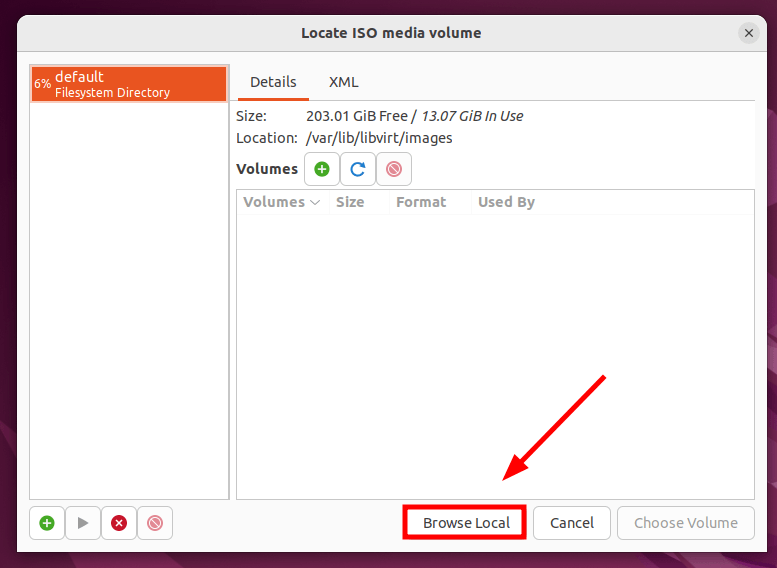 browse local filesystem - How to install and configure QEMU/KVM on Ubuntu 20.04/22.04