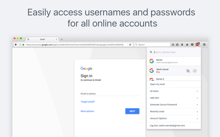lastpass password manager firefox addon - Most used Firefox add-ons for productivity on Linux