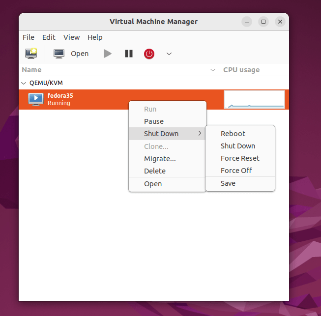 virtual machine manager vm settings - How to install and configure QEMU/KVM on Ubuntu 20.04/22.04
