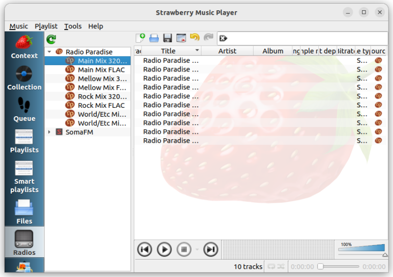 download the last version for mac Strawberry Music Player 1.0.20