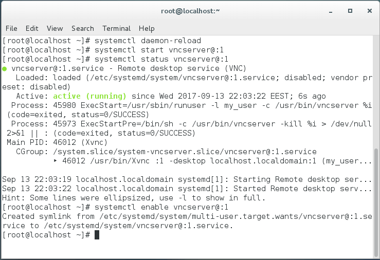 Localhost desktop. Systemctl Daemon-Reload.