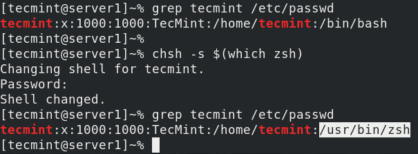 Default shell. Z Shell.